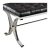 Acme 96412 Muebles Royce Bench, Negro Pu Y Chrome