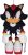 Gran Este Sonic The Hedgehog Plush-12 Shadow (ge-8967)