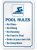Natación Reglas De La Piscina  Sign Por Smartsign | 10  X 1