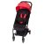 Baby Trend Plegado Triple Mini Cochecito, Manzana Roja