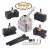 Jinwen 120034 Herramientas Paquete Mini Torno Cambio Rápido