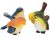 Vensans – Figura Decorativa De Pájaros De Jardín, 4 Piezas D