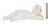 Bearington Mollete Felpa Peluche Animales Gato Blanco, 15 Pu