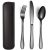 Juego De Cubiertos Portátil, Utensilios Reutilizables Con Es