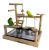 Borange Loro Playstand Bird Área De Juegos De Madera De Form