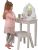 Kidkraft Medio Madera Vanidad Y Heces – Blanco, Mobiliario I