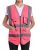 Alta Visibilidad Chaleco De Seguridad Rosa Para Las Mujeres