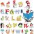 Decalmile Dr. Seuss Del Alfabeto De Abc De Pared Adhesivos D