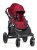 Baby Jogger City Select Cochecito En Rojo, Negro Marco, Bj23