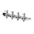 Qmseller 2pcs De 4 Vías De Flujo De Aire Palanca De Control