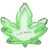 Best Seller Glass Home Cenicero Marihuana Hoja Forma Weed 42
