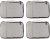 Amazonbasics 4 Piezas Embalaje Cubo Set – Medio, Gris