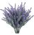 Falso Artificial Gtidea 4pcs Flocado Lavanda Ramo De Flores