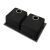 Kraus Kgd-433b 33 1/2 Pulgadas De Doble Montaje 50/50 Doble