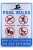 Letrero Reflectante Para Reglas De Piscina, 10.0 X 14.0 In,