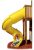Tobogán En Tubo Swing-n-slide Turbo, Amarillo