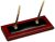 Dacasso A8004 Madera Doble Cuero De La Pluma Conjunto Soport