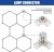 Luz Led Para Tienda De Coches Hexagrid, Paquete De 24 Luces