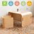 Ecr4kids Natural Bentwood, Set De Mesa Y Silla Multiuso Para