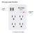 Surge Protector Adaptador Del Enchufe De Pared De Múltiples