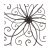 Adeco Dn0014 Bronce Flor Urbana Del Diseño Del Metal Decorac