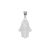 Dije Mano Fátima Plata 925 + Cadena Plata 925 Hamsa