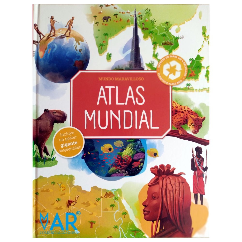 Maravilloso Mundo | Atlas Mundial | Yoyo Books +6 años | Pasta dura