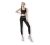 Conjunto deportivo para correr y gimnasio crop top + leggins