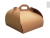 Recycled Kraft-Paper Food Container 28 x 28 x 25 CM – Box with 200 pieces